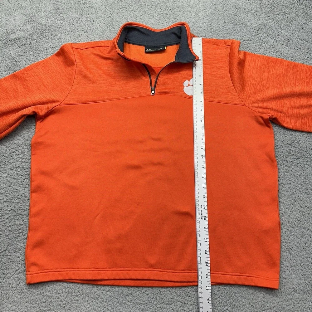 Under Armour 1286334 Mens Large 1/4 Zip Clemson Tigers L/S Fleece Pullover